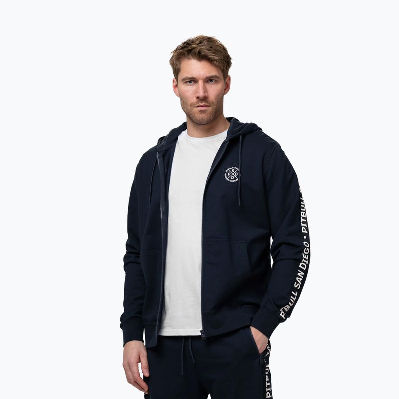 Bluza męska Pitbull Tape Parker Hooded Zip dark navy 4