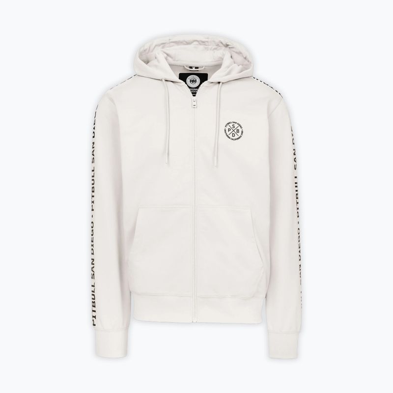Bluza męska Pitbull Tape Parker Hooded Zip off white 3