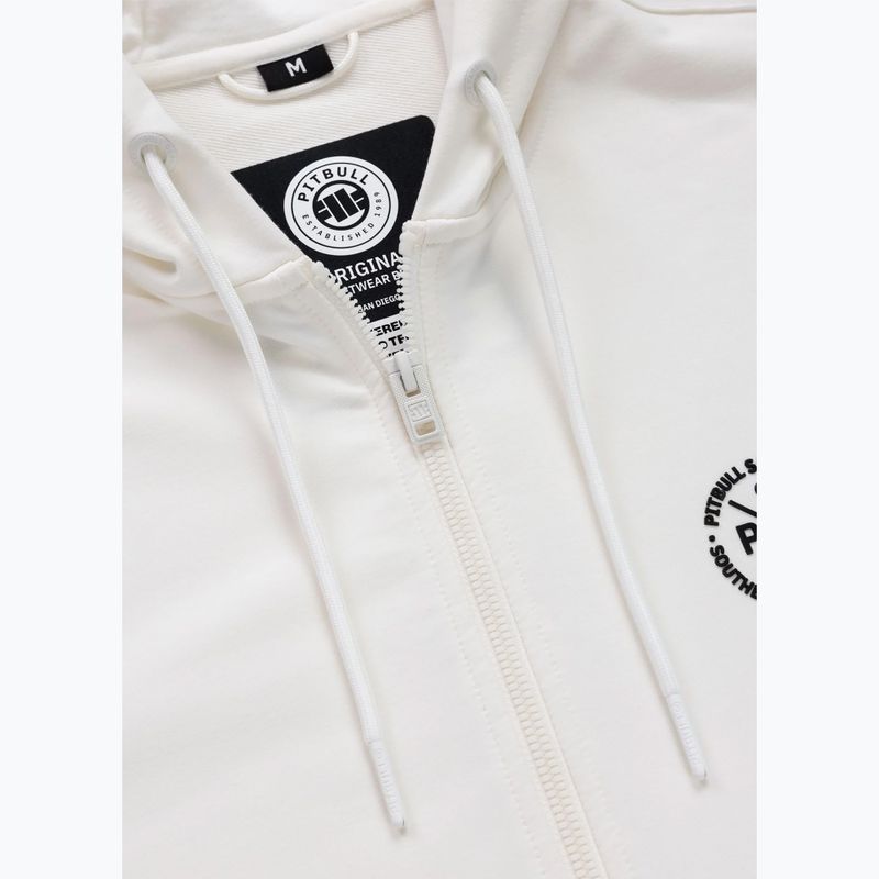 Bluza męska Pitbull Tape Parker Hooded Zip off white 5
