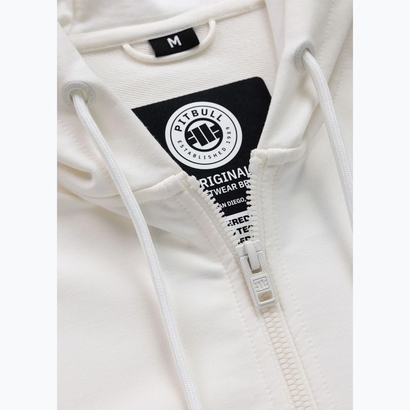 Bluza męska Pitbull Tape Parker Hooded Zip off white 6