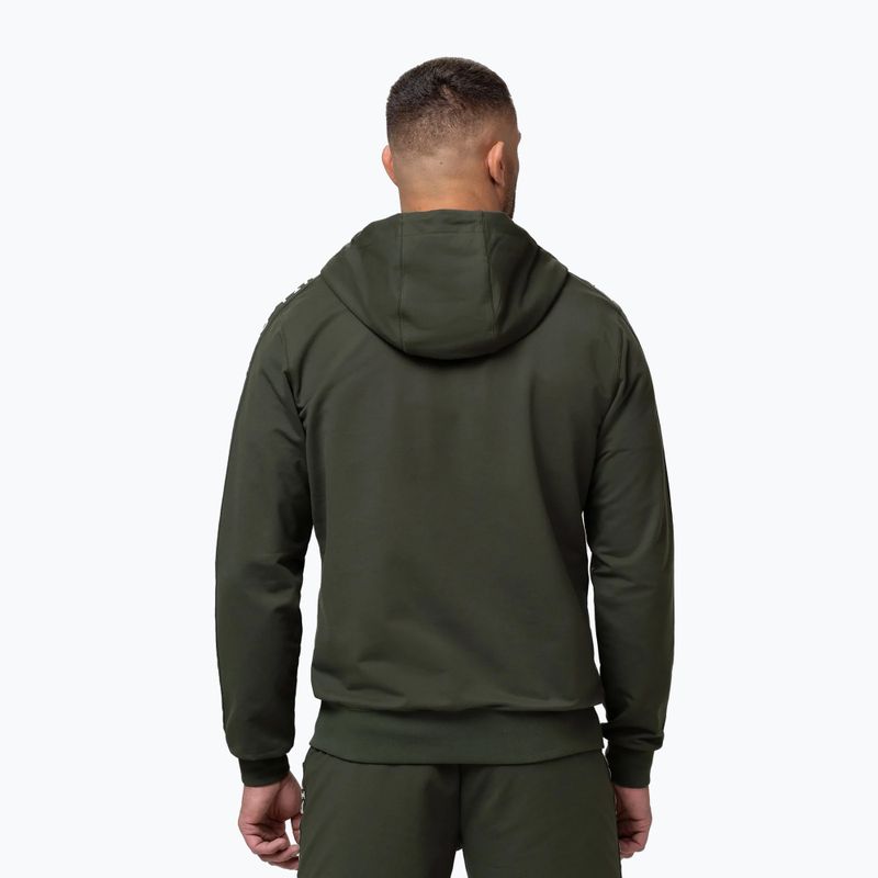 Bluza męska Pitbull Tape Parker Hooded Zip old green 3