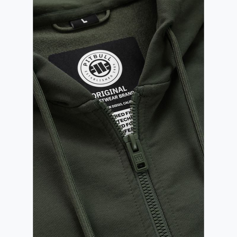 Bluza męska Pitbull Tape Parker Hooded Zip old green 9