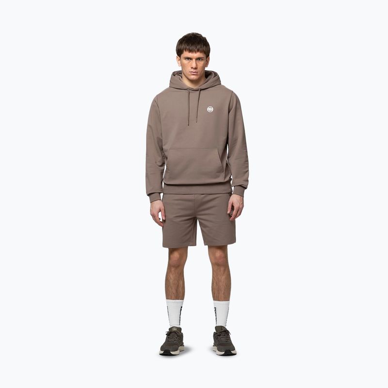 Bluza męska Pitbull Nugget Small Logo Hooded brown savana 2