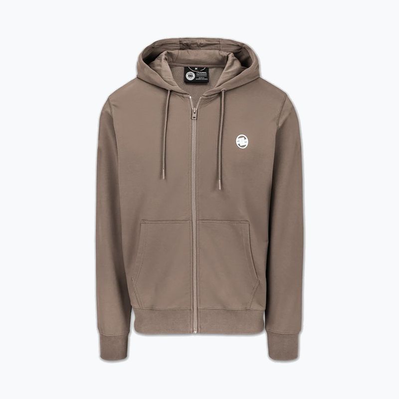 Bluza męska Pitbull Nugget Small Logo Hooded Zip brown savana 5