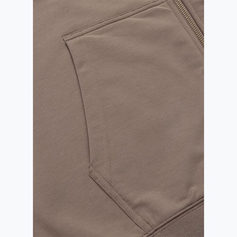Bluza męska Pitbull Nugget Small Logo Hooded Zip brown savana 9
