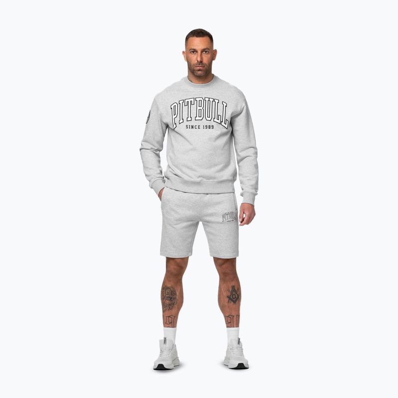 Bluza męska Pitbull Badger Crewneck grey/melange 2