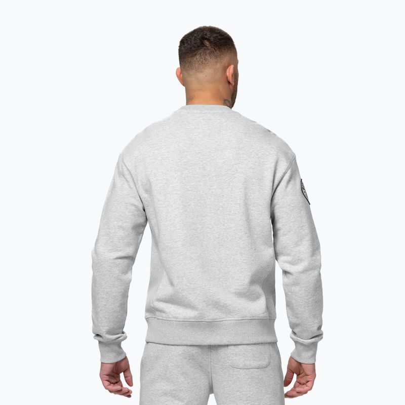 Bluza męska Pitbull Badger Crewneck grey/melange 3