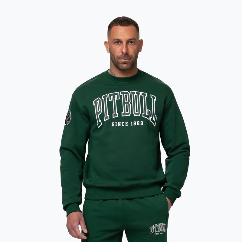 Bluza męska Pitbull Badger Crewneck hunter/green