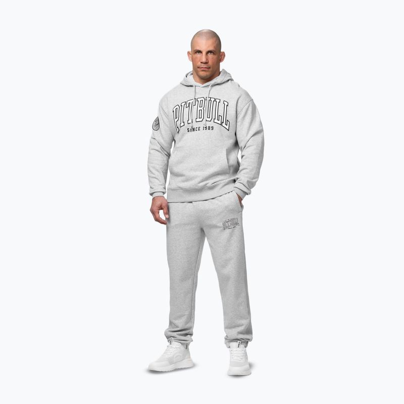 Bluza męska Pitbull Badger Hooded grey/melange 2