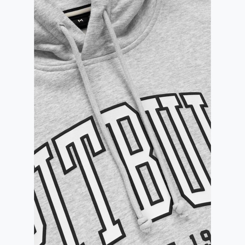 Bluza męska Pitbull Badger Hooded grey/melange 6