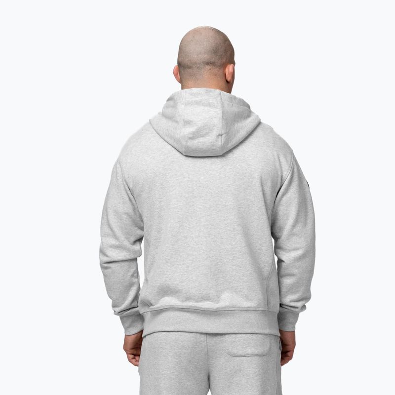 Bluza męska Pitbull Badger Hooded Zip grey/melange 3