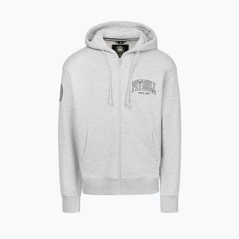 Bluza męska Pitbull Badger Hooded Zip grey/melange 6