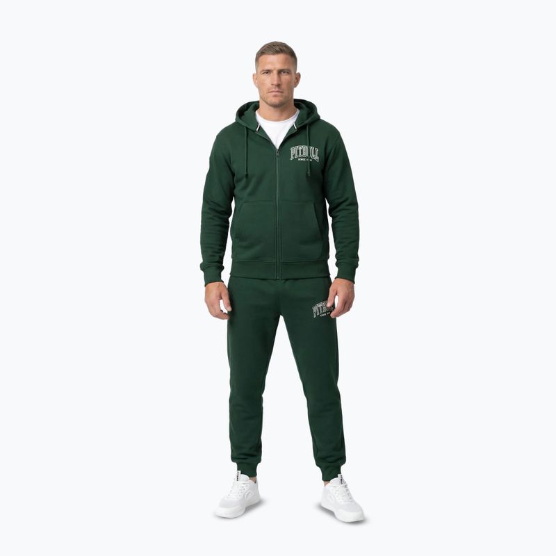 Bluza męska Pitbull Badger Hooded Zip hunter/green 2