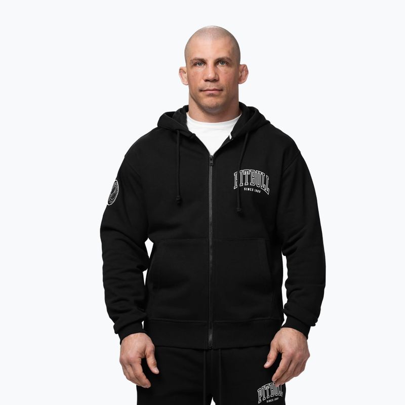 Bluza męska Pitbull Badger Hooded Zip black