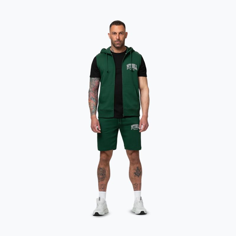 Bluza męska Pitbull Badger Hooded Vest Zip hunter green 2