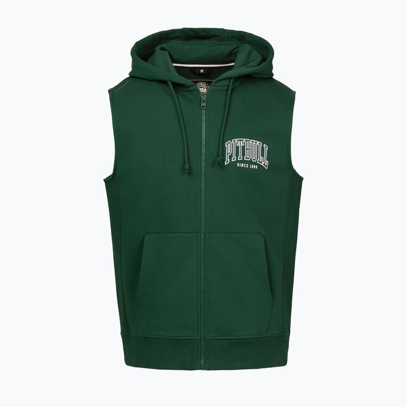 Bluza męska Pitbull Badger Hooded Vest Zip hunter green 5