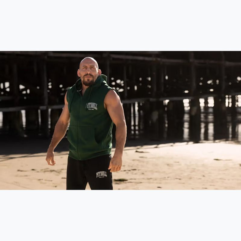 Bluza męska Pitbull Badger Hooded Vest Zip hunter green 10