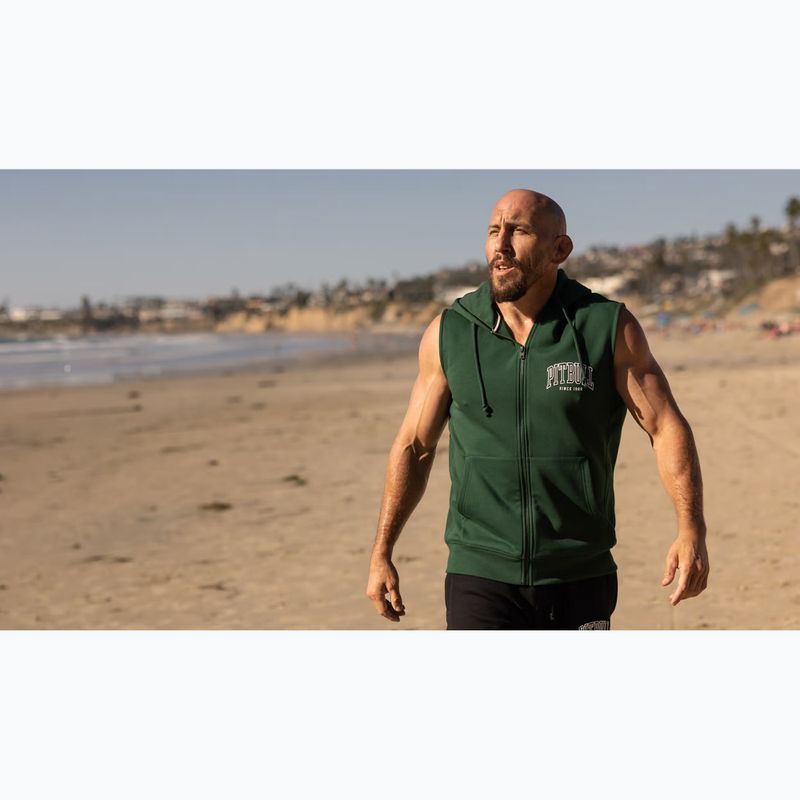 Bluza męska Pitbull Badger Hooded Vest Zip hunter green 12