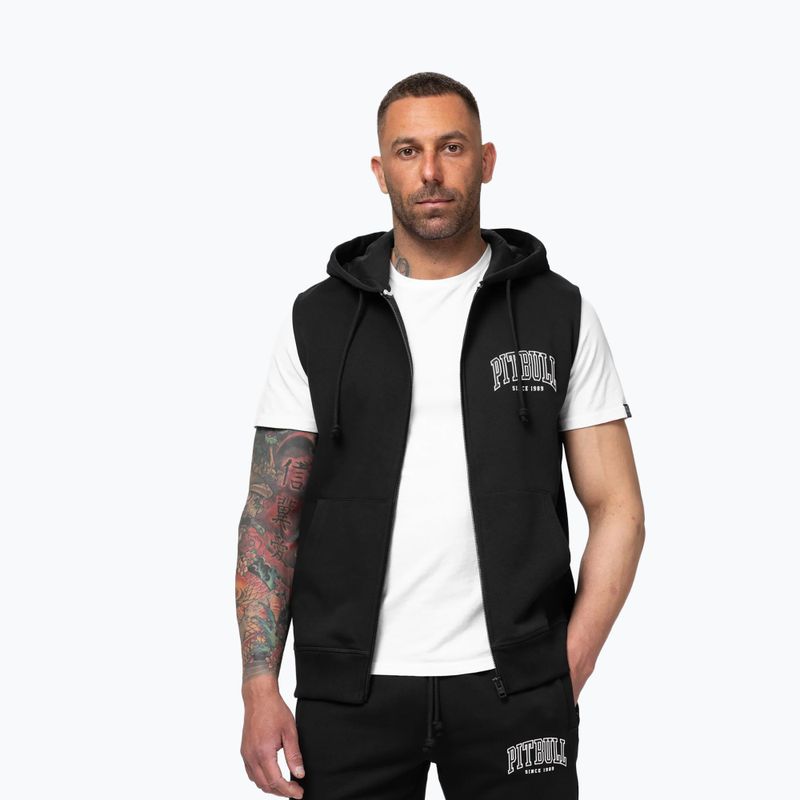 Bluza męska Pitbull Badger Hooded Vest Zip black 4