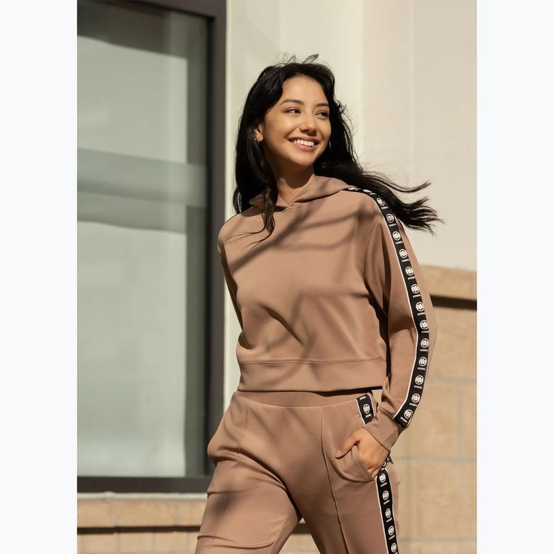 Bluza damska Pitbull Verona Hooded Oversize chcolate mousse 10