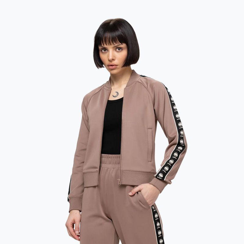 Bluza damska Pitbull Verona Collar Zip chocolate mousse 4
