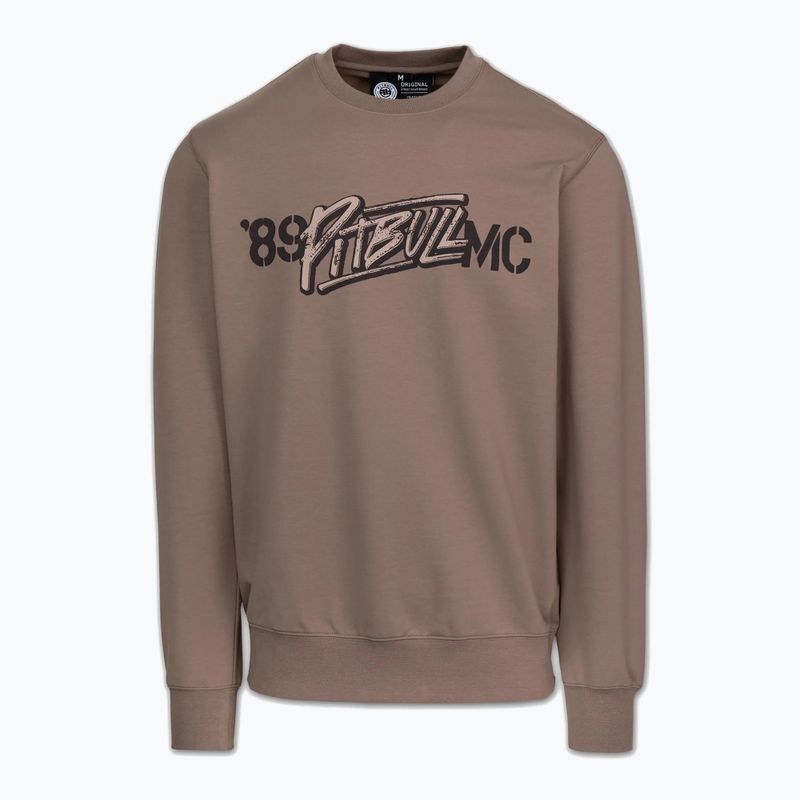 Bluza męska Pitbull MC Crewneck Sweatshirt brown savana 4