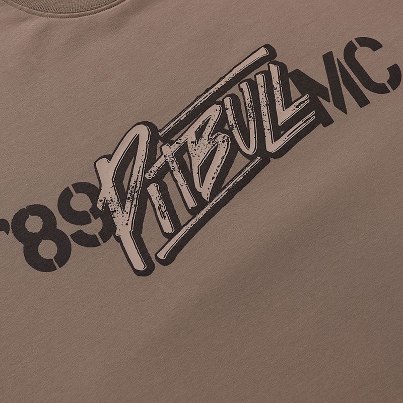 Bluza męska Pitbull MC Crewneck Sweatshirt brown savana 7