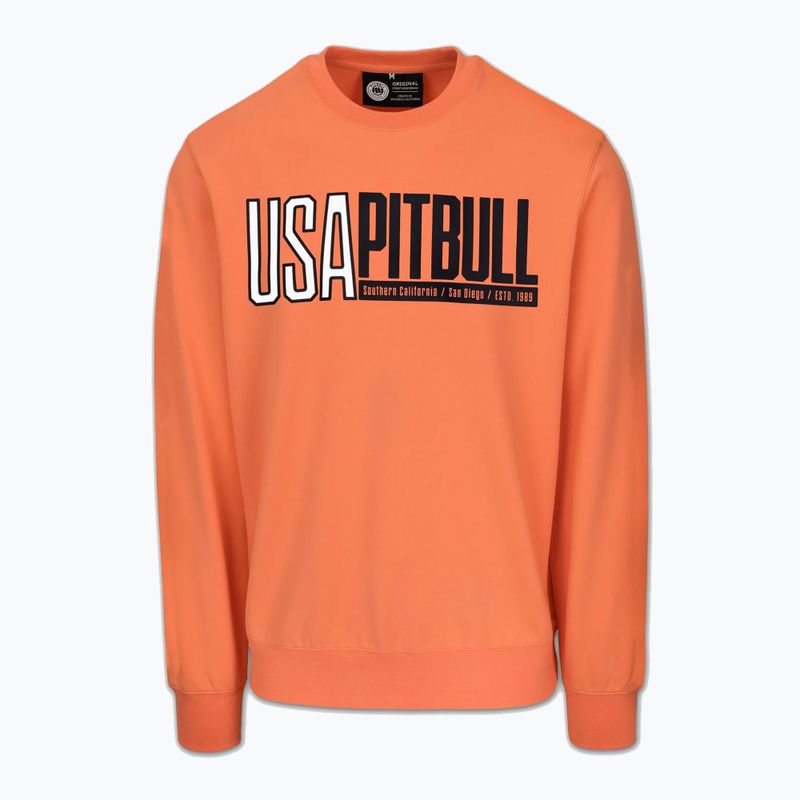 Bluza męska Pitbull USA Crewneck Sweatshirt fluo orange 5