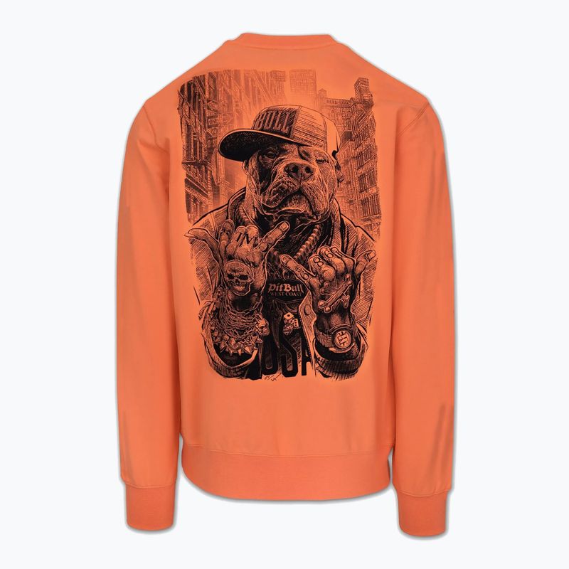 Bluza męska Pitbull USA Crewneck Sweatshirt fluo orange 6