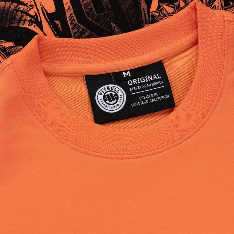 Bluza męska Pitbull USA Crewneck Sweatshirt fluo orange 7