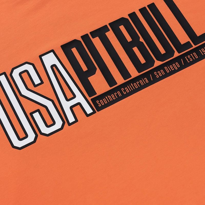 Bluza męska Pitbull USA Crewneck Sweatshirt fluo orange 8