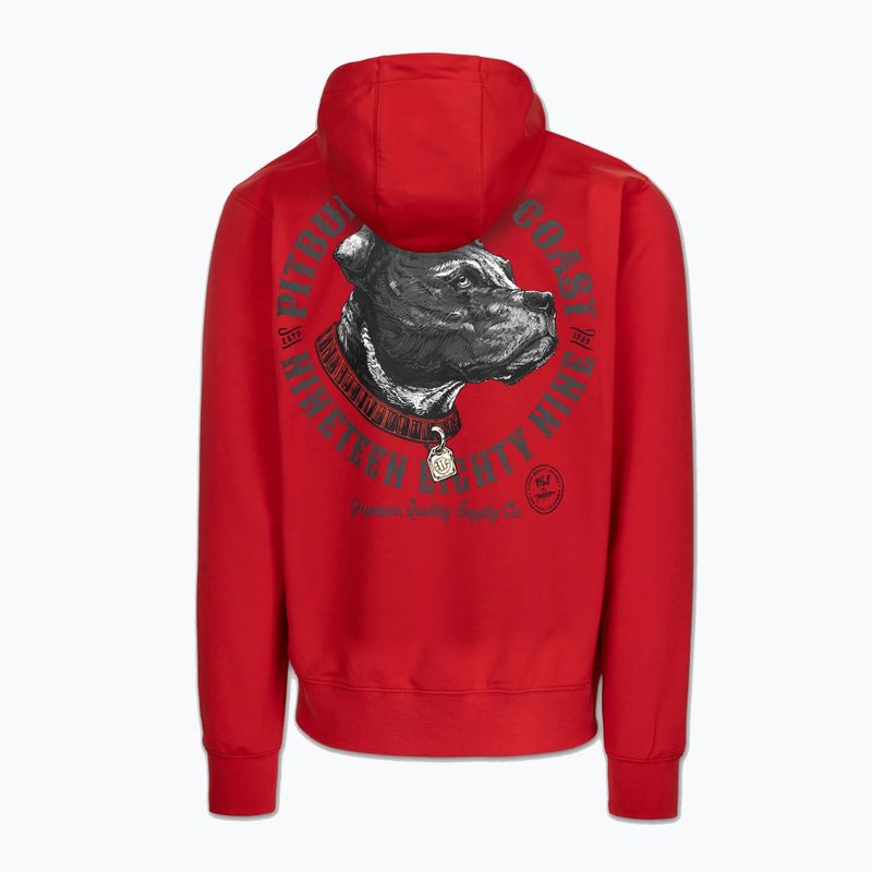 Bluza męska Pitbull Strenght & Respect Sweatshirt Hooded red 6