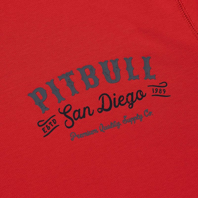 Bluza męska Pitbull Strenght & Respect Sweatshirt Hooded red 8