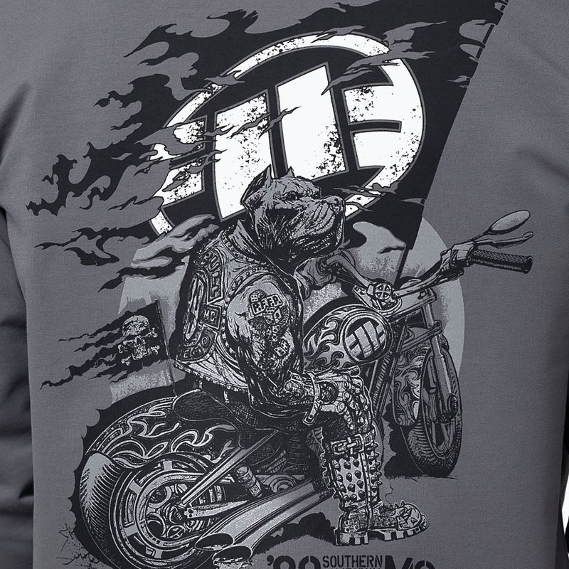 Bluza męska Pitbull MC Sweatshirt Hooded graphite 4