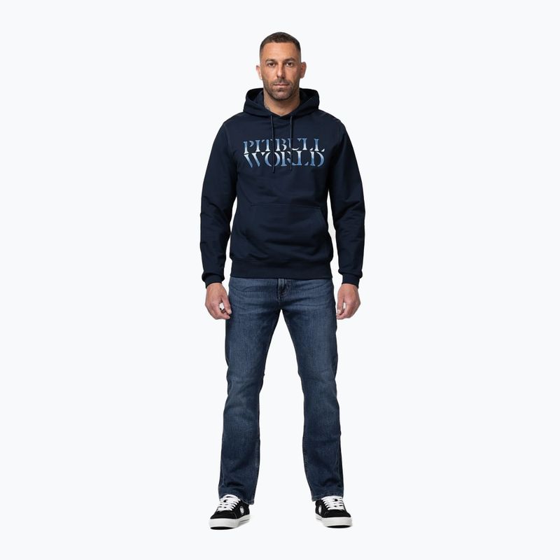 Bluza męska Pitbull World Sweatshirt Hooded dark navy 2