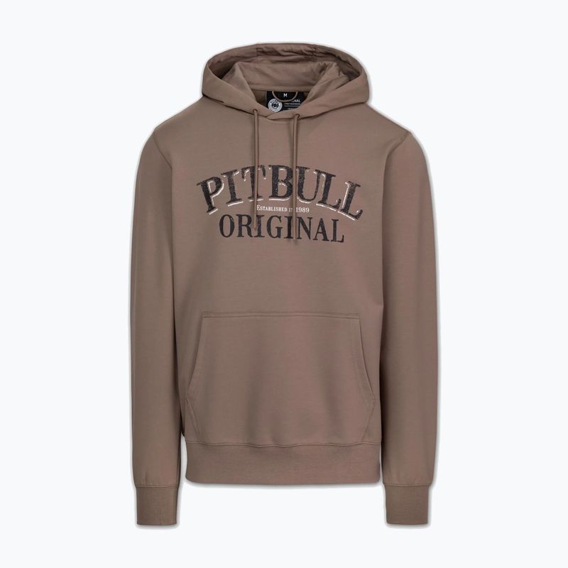 Bluza męska Pitbull Midnight Sweatshirt Hooded brown savana 7