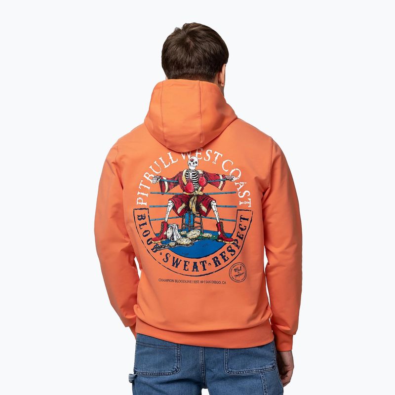 Bluza męska Pitbull Bloodline 2 Sweatshirt Hooded fluo orange 3
