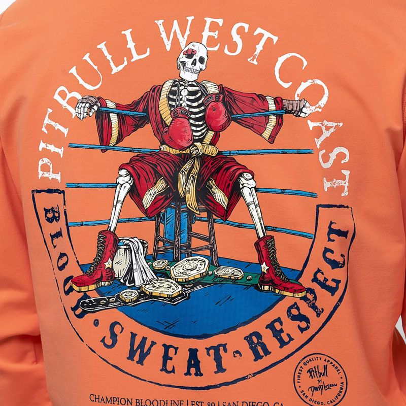 Bluza męska Pitbull Bloodline 2 Sweatshirt Hooded fluo orange 4