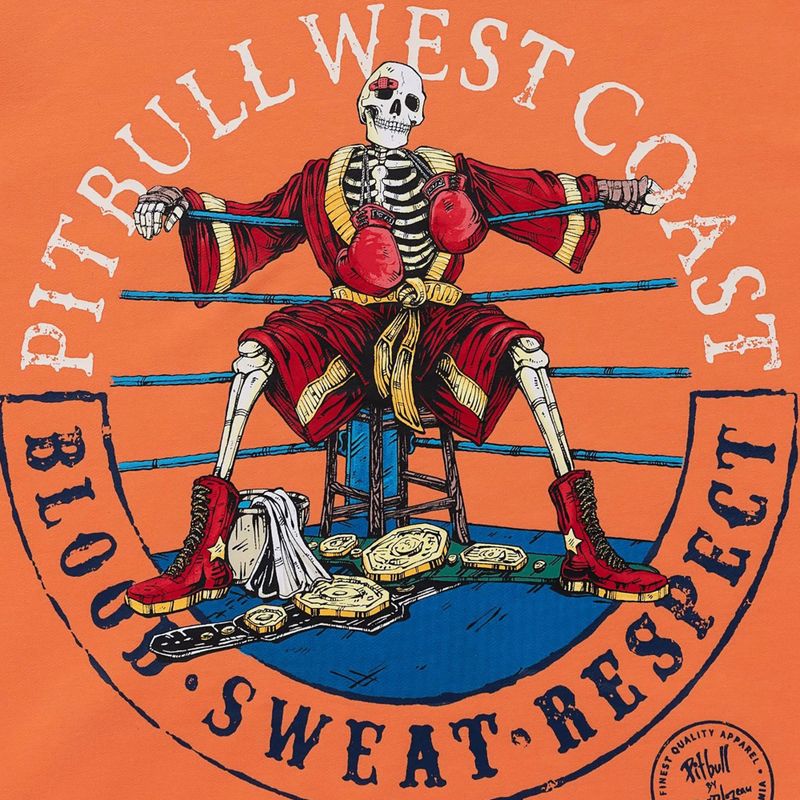 Bluza męska Pitbull Bloodline 2 Sweatshirt Hooded fluo orange 9