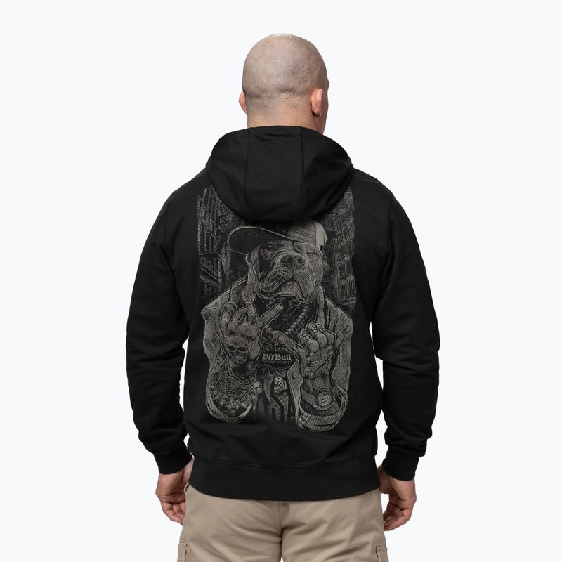 Bluza męska Pitbull USA Hooded Zip black 3