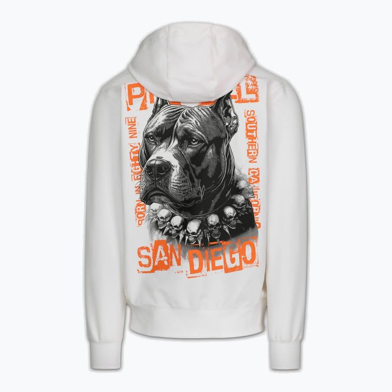 Bluza męska Pitbull Blacky Sweatshirt Zip Hooded off white 6