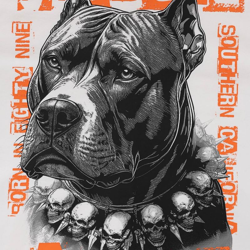 Bluza męska Pitbull Blacky Sweatshirt Zip Hooded off white 9