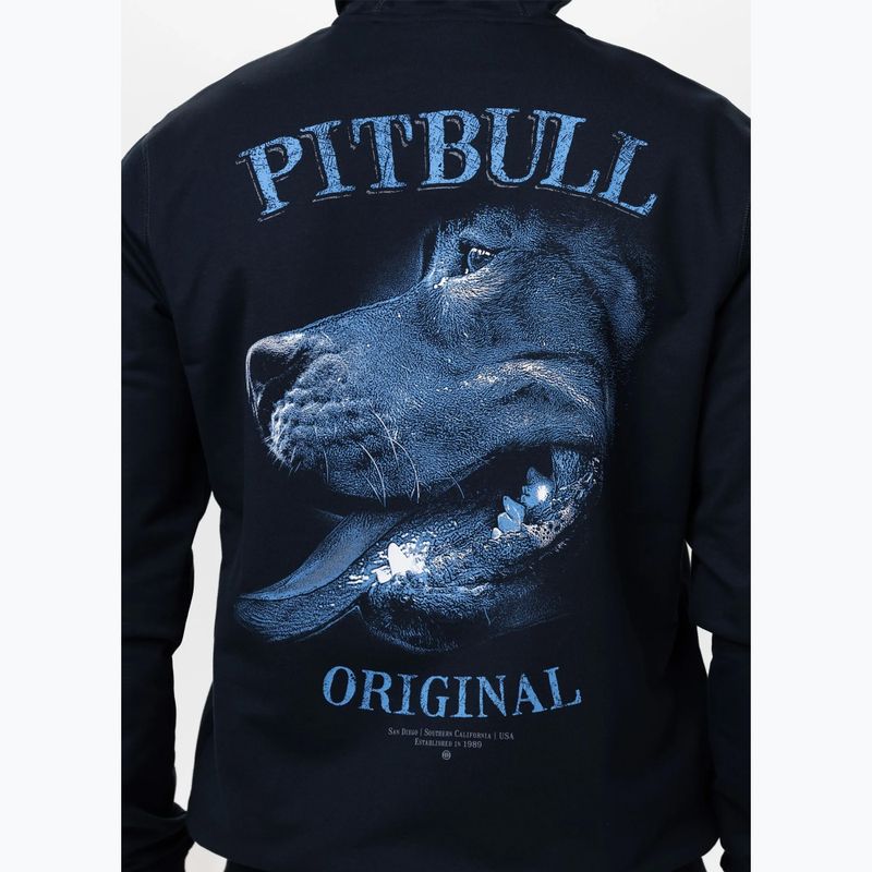 Bluza męska Pitbull Midnight Sweatshirt Zip Hooded dark navy 5