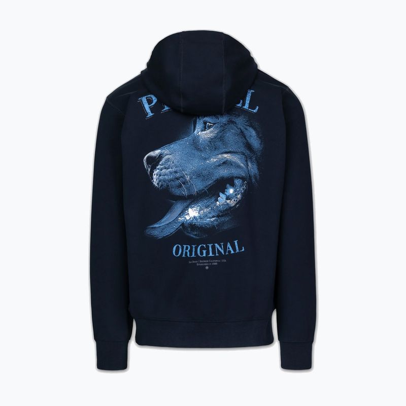 Bluza męska Pitbull Midnight Sweatshirt Zip Hooded dark navy 7