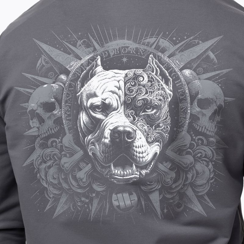 Bluza męska Pitbull World Sweatshirt Zip Hooded graphite 5
