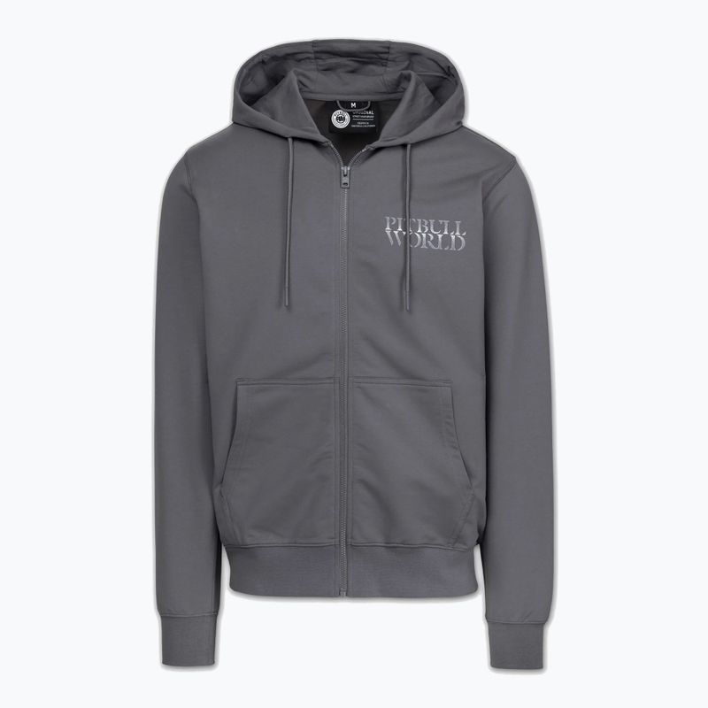 Bluza męska Pitbull World Sweatshirt Zip Hooded graphite 6