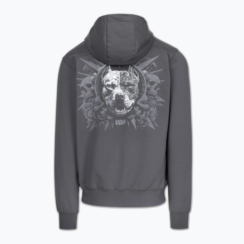 Bluza męska Pitbull World Sweatshirt Zip Hooded graphite 7