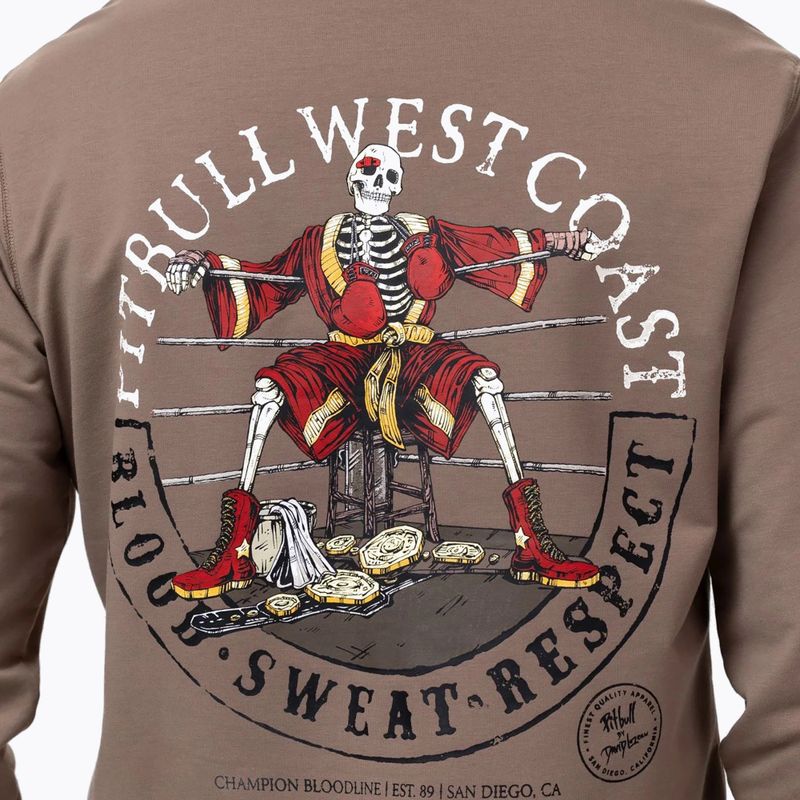 Bluza męska Pitbull Bloodline 2 Sweatshirt Zip Hooded brown savana 4