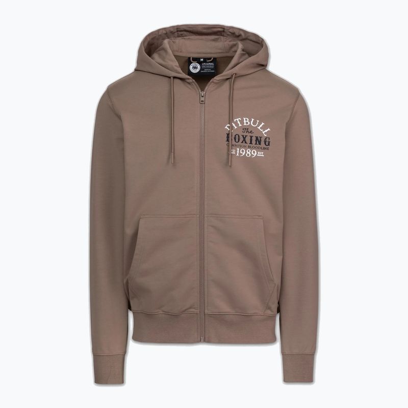Bluza męska Pitbull Bloodline 2 Sweatshirt Zip Hooded brown savana 5