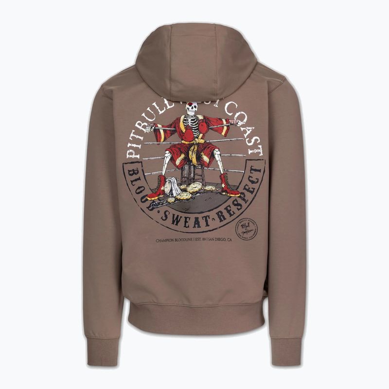 Bluza męska Pitbull Bloodline 2 Sweatshirt Zip Hooded brown savana 6